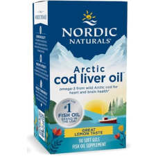 Жир печінки арктичної тріски Nordic Naturals Arctic Cod Liver Oil 750 мг 90 софтгель зі смаком лимона