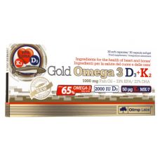 Жирні кислоти Olimp Gold Omega-3 D3+K2 30 caps