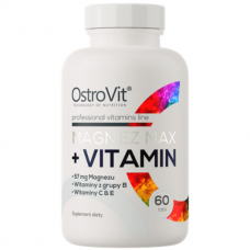 Магній та комплекс вітамінів OstroVit Magnez MAX + Vitamin 60 таб