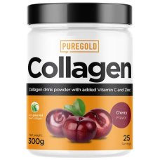 Коллаген с витамином С и цинком PureGold Collagen 300 г Вишня