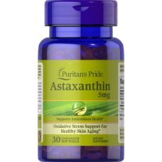 Астаксантин Puritans Pride Astaxanthin 5 мг 30 софтгелей