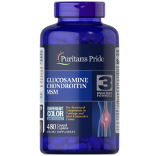 Хондропротектор Puritans Pride Glucosamine Chondroitin MSM 3 Per Day Formula 480 caplets