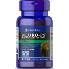Фосфатидилсерин Puritans Pride Neuro-PS (Phosphatidylserine) 100 мг 30 софтгель