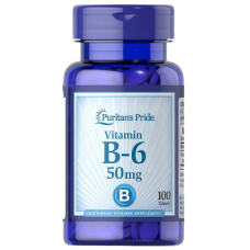 Вітамін В6 Піридоксин гідрохлорид Puritans Pride Vitamin B-6 50 мг 100 таб