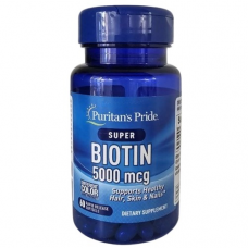Биотин Puritans Pride Biotin 5000 mcg 60 sofgels