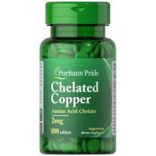 Хелат меди Puritans Pride Copper Chelate 2 мг 100 таб