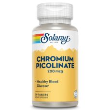 Хром Пиколинат Solaray Chromium Picolinate 200 мкг 50 таб