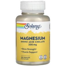 Магній Хелат Solaray Magnesium Amino Acid Chelate 200мг 100 вег капс
