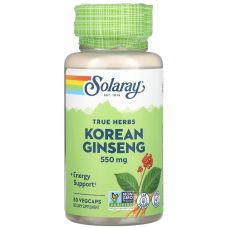 Корейський женьшень Solaray Korean Ginseng Root 550 мг 50 вег капс