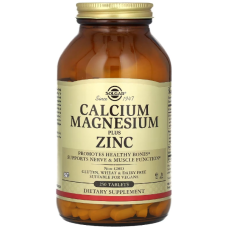 Мінеральний комплекс Кальцій, Магній та Цинк Solgar Calcium Magnesium Plus Zinc 250 таб