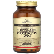 Хондропротектор Solgar Glucosamine Chondroitin MSM Triple Strength 60 таб