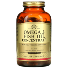Омега 3 Жирні кислоти Solgar Omega 3 Fish Oil Concentrate 240 софтгель