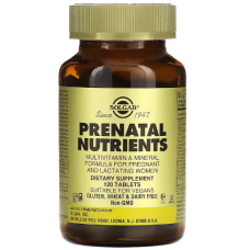 Пренатальные витамины Solgar Prenatal Nutrients 120 таб