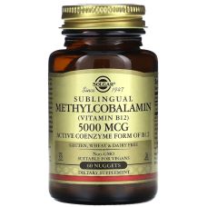 Метилкобаламін (вітамін B12) Сублінгвальний Solgar Methylcobalamin (Vitamin B12) Sublingual 5000 мкг 60 таб