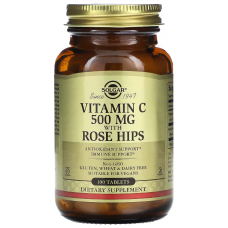 Вітамін C із шипшиною Solgar Vitamin C With Rose Hips 500 мг 100 таб