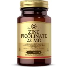 Цинк Піколінат Solgar Zinc Picolinate 22 мг 100 таб