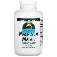 Магний Малат с яблочной кислотой Source Naturals Magnesium Malate 1250 мг 360 таб