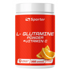L-глютамин с витамином С Sporter L-Glutamine + Vitamin C 300 г Апельсин