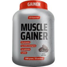 Гейнер Sporter Muscle Gainer 3 кг Печиво Крем