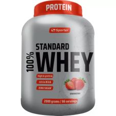 Сывороточный протеин Sporter Whey Standard 100% Protein 2 кг Клубника
