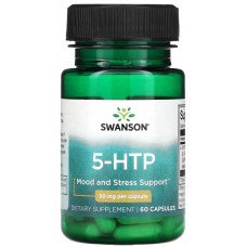 5-гідрокістриптофан Swanson 5-HTP 50 мг 60 капсул