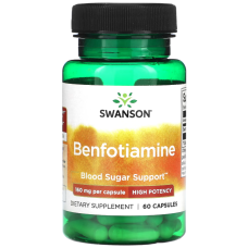 Бенфотіамін Swanson Benfotiamine Hight Potency 160 мг 60 капс