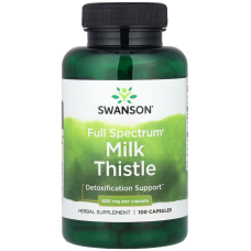 Расторопша полного спектра (Силимарин) Swanson Full Spectrum Milk Thistle 500 мг 100 капс