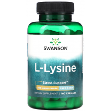 Амінокислота L-Лізин Swanson L-Lysine 500 мг 100 капс