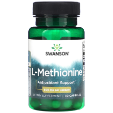 L-метіонін Swanson L-Methionine 500 мг 30 капсул