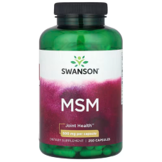 МСМ (Сера, Метилсульфонилметан) Swanson MSM 500 мг 250 капс