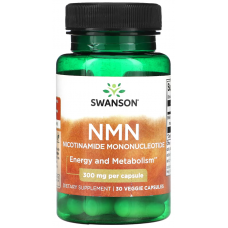 Нікотинамідмононуклеотид (Вітамін B3) Swanson NMN 300 мг 30 вег капс