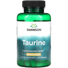 Таурін Swanson Taurine 500 мг 100 капс