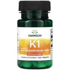 Вітамін К1 Swanson Vitamin K1 100 мкг 100 таб