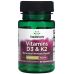 Вітамін Д3 та К2 (МК-7) Swanson Vitamins D3 + K2 (2000 МО + 75 мкг) 60 вег капс