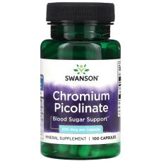 Хром піколінат Swanson Chromium Picolinate 200 мкг 100 капс