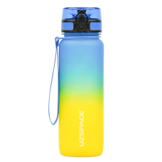 Пляшка для води UZspace Frosted Gradient 3053 800 мл Жовто-блакитний