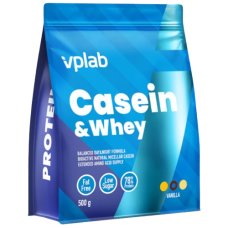 Міцелярний Казеїн VPLab Casein and Whey 500 г Ваніль