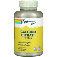 Цитрат кальцію Solaray Calcium Citrate 1000 мг 120 рослинних капсул