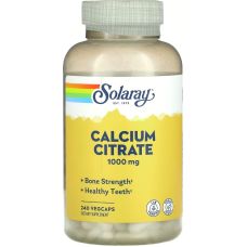 Цитрат кальцію Solaray Calcium Citrate 1000 мг 240 рослинних капсул