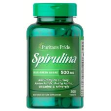 Спіруліна Puritans Pride Spirulina 500 мг 200 таб