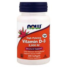 Вітаміни NOW Foods Vitamin D3 2000 МО 240 softgels