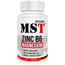 Цинк Магній та Вітамін B6 MST Zinc Magnesium B6 60 капс