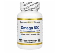 California Gold Nutrition Omega 800 30 софтгелів