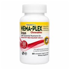 Железо Hema-Plex Iron Chewables Natures Plus 60 жев таб