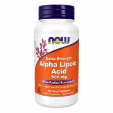 Альфа-ліпоєва кислота Alpha Lipoic Acid NOW Foods 600 мг 60 вег капс