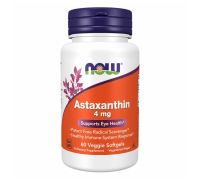 NOW Foods Astaxanthin 4 мг 60 вег софтгель