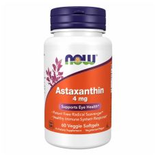 Антиоксидант астаксантин Astaxanthin NOW Foods 4 мг 60 вег софтгель