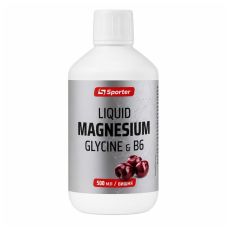 Магний глицин B6 Sporter Magnesium Glycine and B6 Liquid 500 мл вишня жидкий