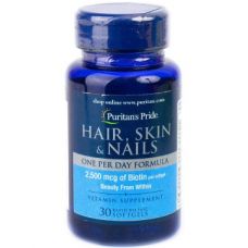 Вітаміни Puritans Pride Hair, Skin & Nails One Per Day Formula 30 капс