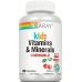 Мультивитамины для детей Solaray Kids Vitamins & Minerals 120 жевательных таблеток со вкусом вишни